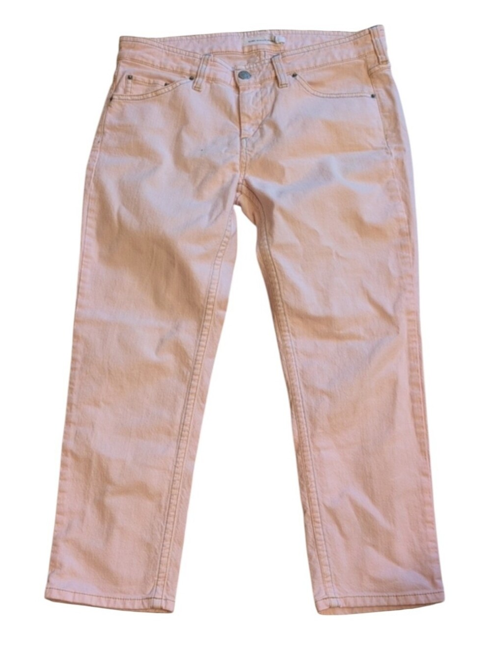 Isabel Marant Etoile Jeans Pink Straight Denim Pants Cotton US 10